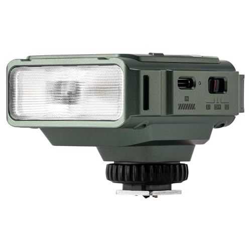 VILTROX Spark Z3 TTL On-Camera Flash for Fujifilm, GN16 Mini Camera Flash Speedlite with 26W Output, 7-Step Manual Flash Control, 1s Fast Recycle, 650 Full-Power Flashes, Softbox Included (Green) Green Z3 TTL Flash for Fujifilm