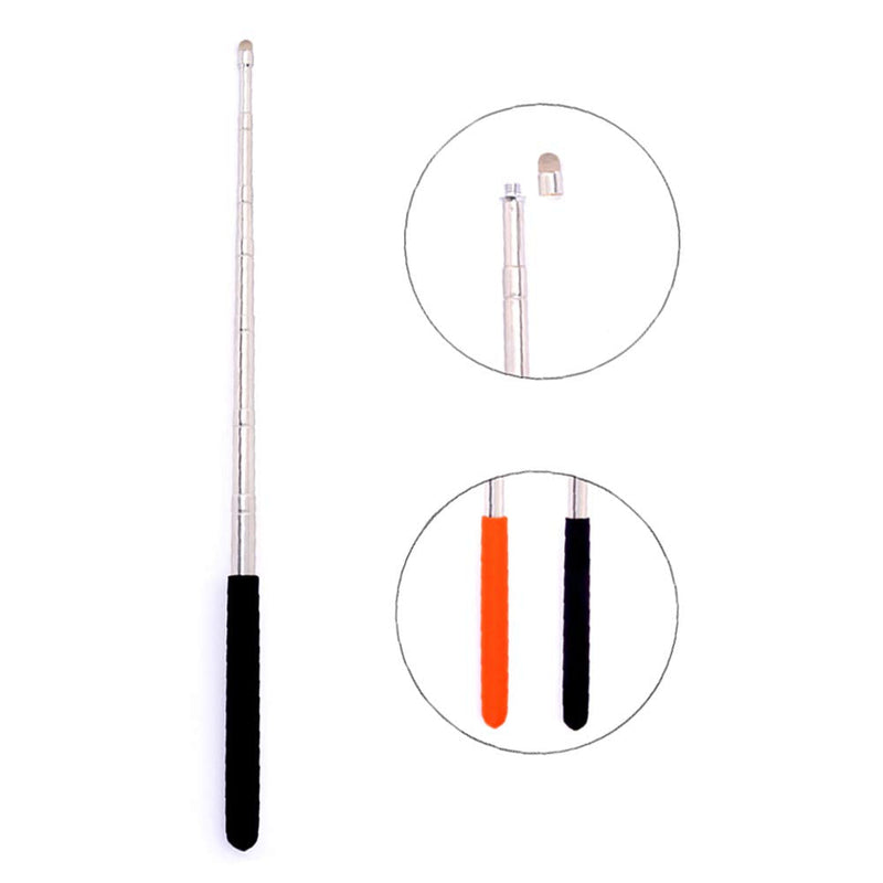 Telescopic Teacher Pointer, Teaching Pointer, Expandable whiteboard Pointer, with capacitive Screen Handwriting Function, Teacher Coach Presenter Pointer, Extended to 39 inches (Orange) Orange