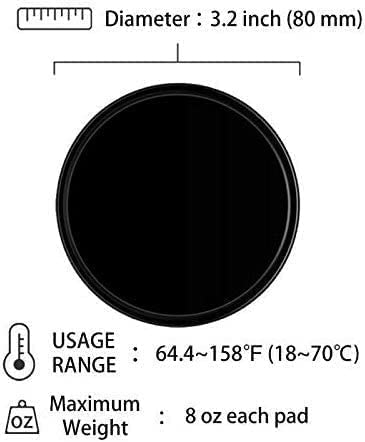 10pack Removable Silicone Sticky Anti-Slip Gel Pads Magic Gel Mat Stick to Car Dashboard Glass Mirrors Metal Tile Wall Kitchen Cell Phone Stand Recipe Holder Non-Slip Rug Pet Bowl Mat Pad