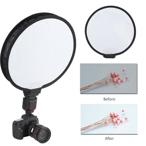JTLB 40 cm Portable Foldable Round Shape Softbox Diffuser for Camera Flash Light