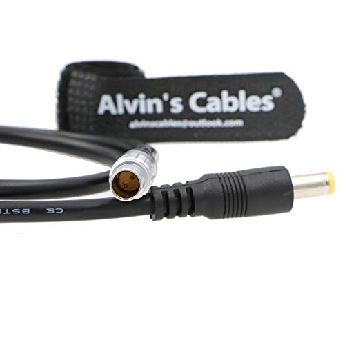 Alvin's Cables 2 Pin Male to DC Power Adapter Cable for Teradek Bond 18 Inches 45CM straight 2 pin to straight DC
