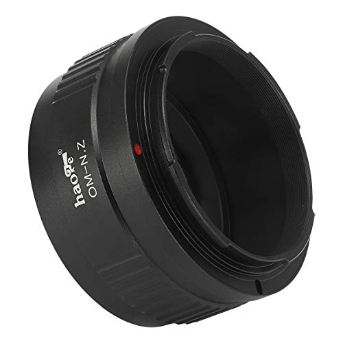 Haoge Manual Lens Mount Adapter for Olympus OM Lens to Nikon Z Mount Camera Such as Z7II Z6II Z6 Z7