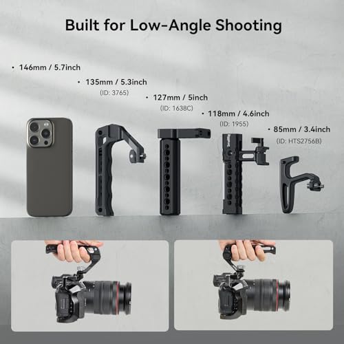 SmallRig Top Handle with 3/8"-16 Locating Pins for ARRI Grip and Field Monitor Mount Monitor Holder