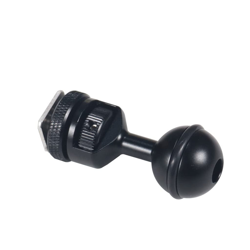 [AUSTRALIA] - FEICHAO 1 Inch Ball Mount Head Adjustable Adapter with Cold Shoe Base for Underwater Camera Case Video Flash (Kit A) Kit A 