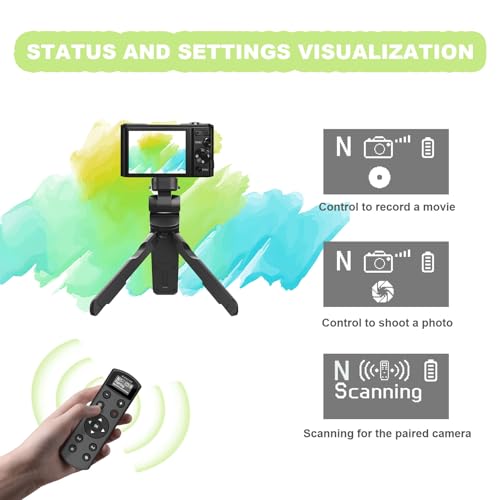 Remote Control for Nikon Camera, USB-C Rechargeable Wireless Shutter Black Display Remote Control for Nikon