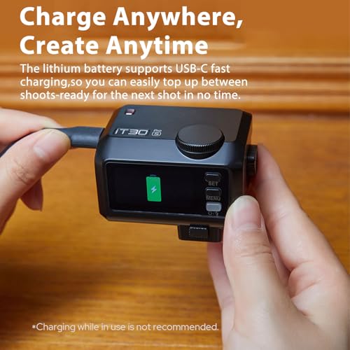 Godox Mini iT30Pro S iT30 Pro S for Sony TTL Flashlight Wireless Touch Screen Portable Flashlight HSS 1/8000 Second Compatible with Mirrorless Cameras External Flash Compatible for Sony iT30Pro S For Sony