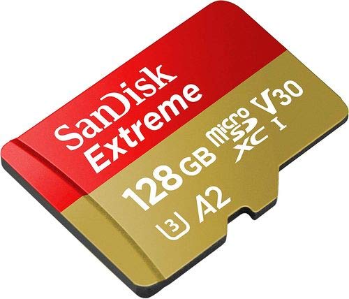 SanDisk 128GB Micro Extreme Memory Card for Samsung Phone Works with Galaxy S20, S20+, S20 Ultra, S20 Fan Edition (SDSQXA1-128G-GN6MN) Bundle with (1) Everything But Stromboli SD & MicroSD Card Reader