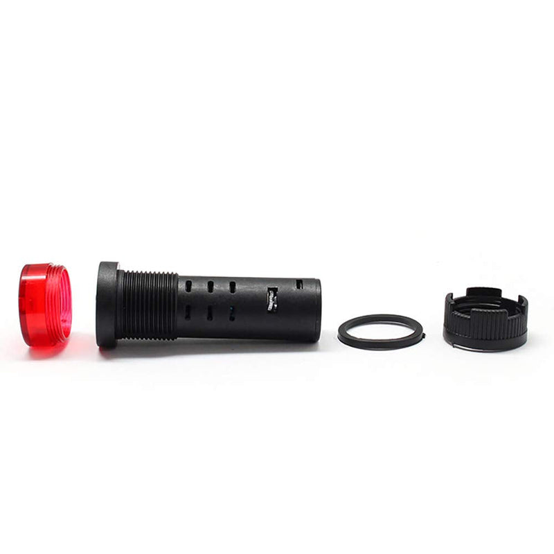 Red Indicator Light with Buzzer DC 24V 22mm Panel Mount Indicator Light for Panel Mount