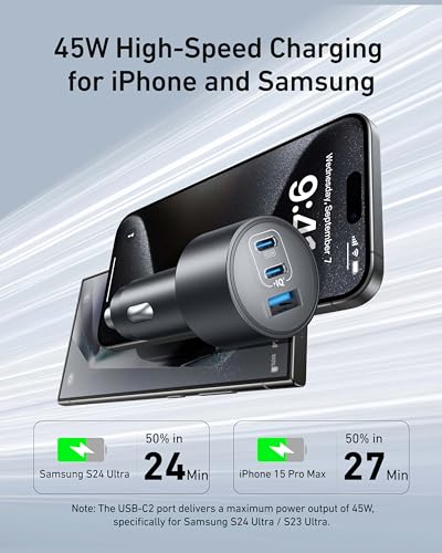 Anker USB C Charger with 167.5W USB-C Car Charger