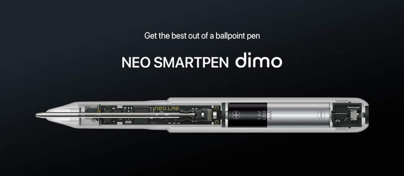 Neo Smartpen dimo Bluetooth Digital Pen with 2 GB Internal Memory Digitize Handwriting for iOS and Android, Compatible with Neo Studio App and Neo Notebooks - Pink