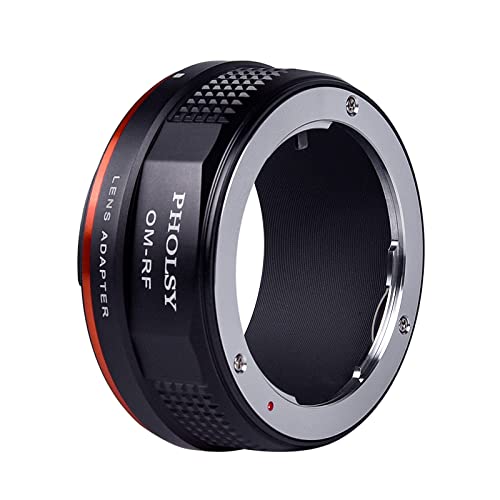PHOLSY Lens Adapter Compatible with Olympus OM Lens to Canon RF Camera Olympus OM to Canon RF