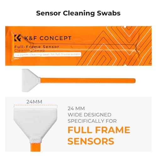 K&F CONCEPT 25 in 1 Camera Cleaning Kit, Full Frame Lens and Sensor Cleaner 24mm