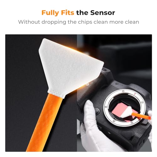 K&F CONCEPT 24mm Full Frame Sensor Cleaning Kit, with 20ML Sensor Cleaner