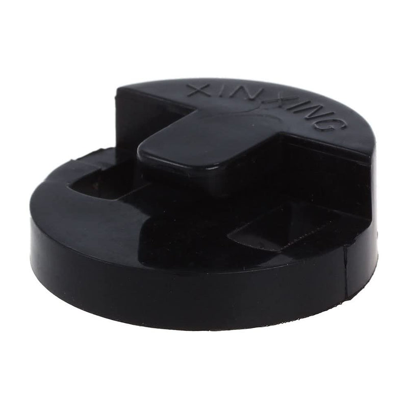 4Pack Rubber Cello Practice Mute Round Tourte Style Mute for Cello Practice Silencer, Black