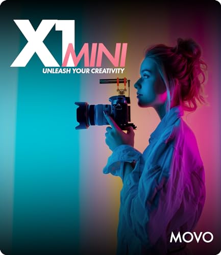 Movo X1-Mini Video Shotgun Mic for Camera - Supercardioid 3.5mm/USB-C Analog/Digital Camera Microphone for DSLR, iPhone and Android Smartphones, Computers - Compatible with Canon EOS, Nikon, Sony
