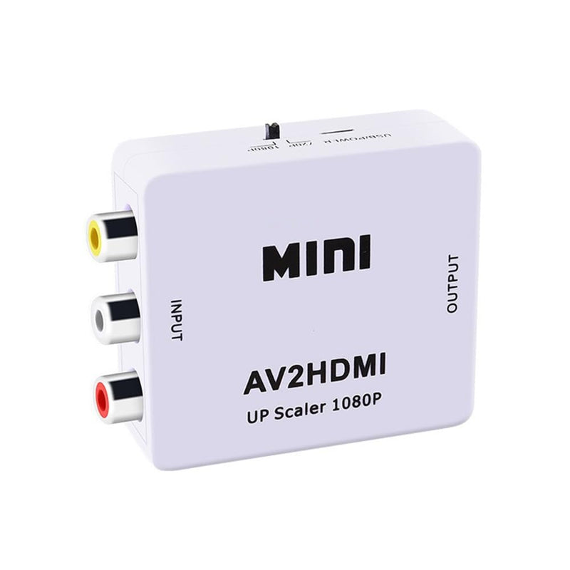 [AUSTRALIA] - Mini RCA to HDMI HD Converter,AV to HDMI RCA Composite CVBS Video Audio Converter Adapter Support PAL,NTSC for PC/TV/Xbox/PS2/Wii NES/SNES/N64/VHS/VCR/DVD 