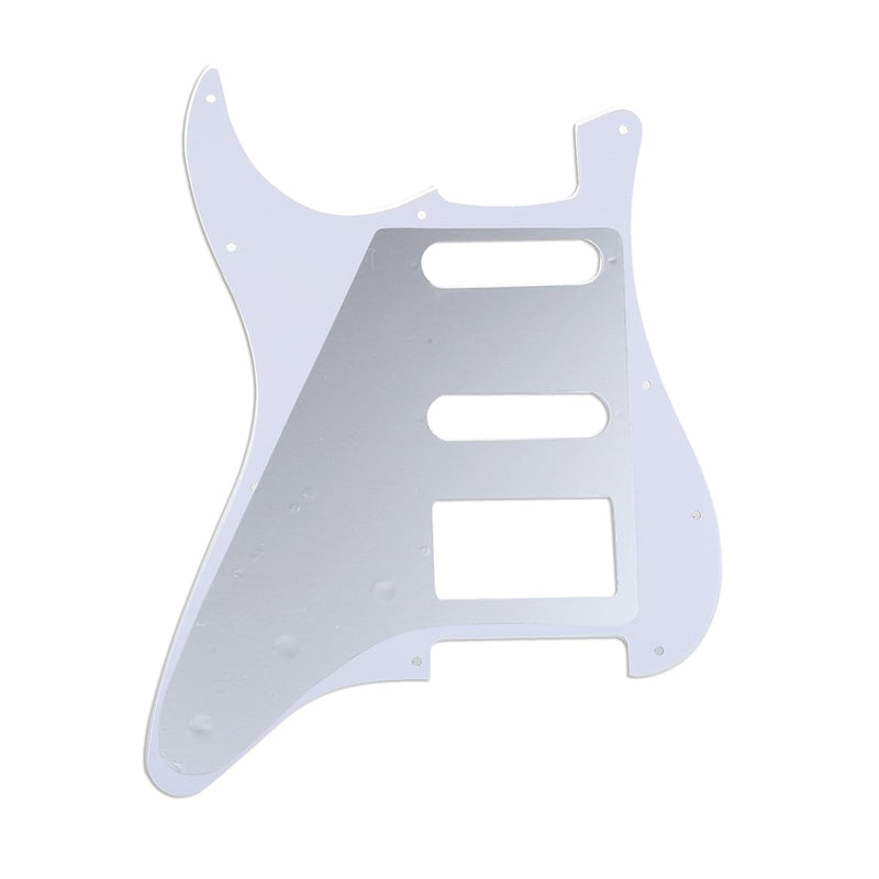Musiclily Pro 11-Hole Modern Style Strat HSS Pickguard for American Stratocaster Guitar, 4Ply Tortoise Shell