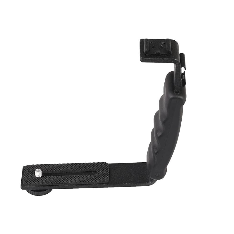[AUSTRALIA] - L-Shape Flash Bracket with Dual Flash Cold Shoe Mount  Tripod Screw Versatile for Camcorder Microphone DSLR Canon/Nikon/Sony/Yongnuo/Flash Stand 