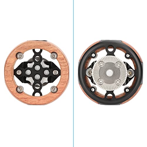 CAMVATE Round Hand Wheel with M6 Rosette Mount for Camera Wooden Handgrip