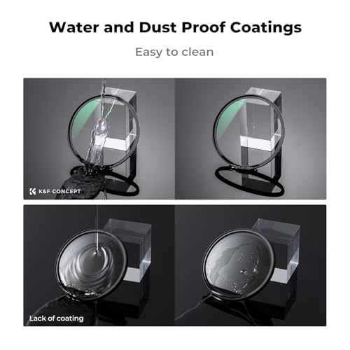 K&F CONCEPT 62mm Circular Polarizing Filter & MC UV Lens Filters Kit