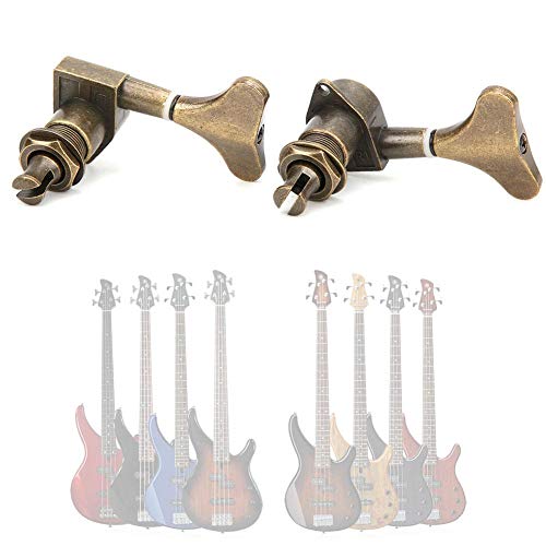 6 Pcs Electric Bass Tuning Pegs Tuning Key Tuning Pegs All Sealed Fishtail 3L+3R Instrument Accessory