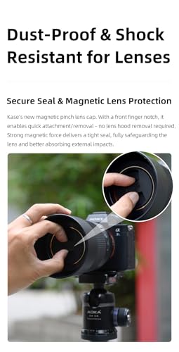 Kase Magnetic Pinch Lens Cap Plus Universal fits Wolverine, Revolution, Revolution Plus & Skyeye (77mm) 77mm