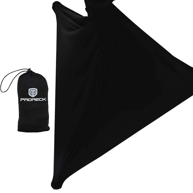 PRORECK Speaker Stand Cover Tripod Stand Skirt Skrim 360 Degree Cover Black x 2 TWO PACK-BLACK