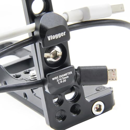 R50 R100 Camera Cage with Cable Clips,R50/R100 Cage with HDMI/Type-C/SDI/USB Cable Clamp for EOS R100/R50,Compatible with ARRI Interface