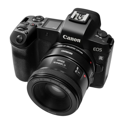 EF-EOS R Adapter for Canon EF/EF-S Lenses and Canon EOS R, RP, R5, R6, R7, R8, R10, R50, R100 Cameras