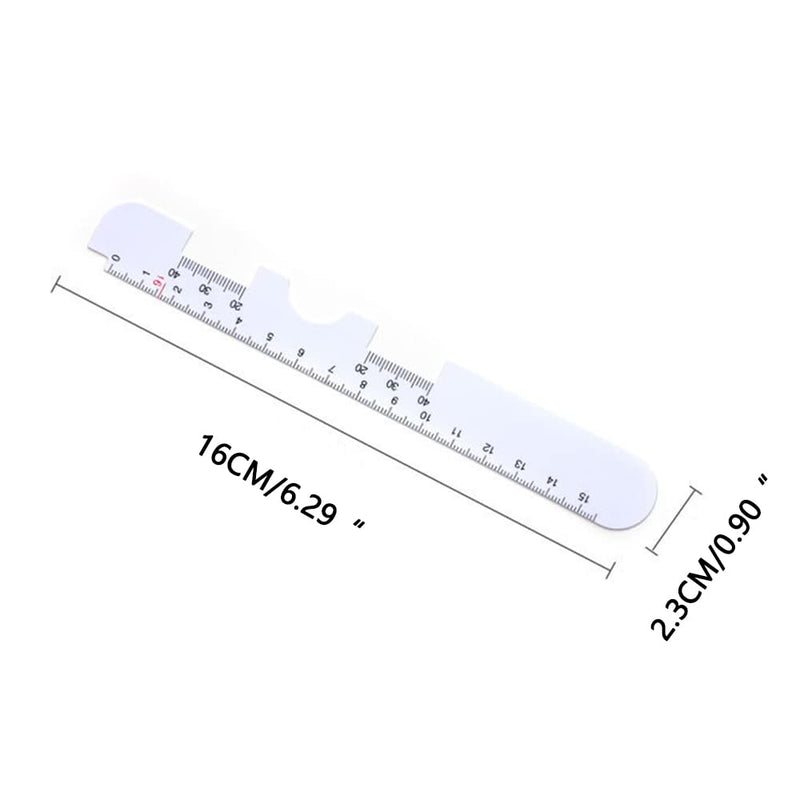 SagaSave 10pcs Optical PD Ruler Plastic Pupil Distance Meter Eye Eye Test Tool