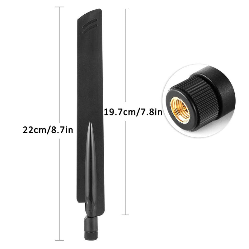 Eightwood 2.4GHz 5GHz Dual Band WiFi Antenna, 9dBi Omni SMA Male Antenna | for Backup Camera, Security Camera, FPV Drone, ISM, Smart Home Devices