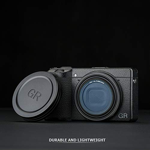 JJC Metal Lens Cap with UV Protective Filter for Ricoh GR IIIx GR III GR II