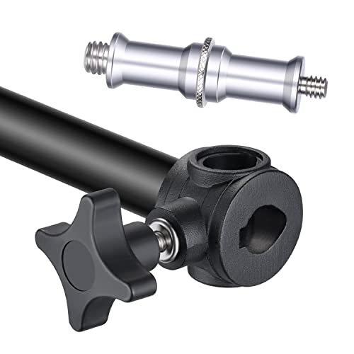 Neewer Wall Mounting Boom Arm 15-23.6 inches/38-60 Centimeters Adjustable Length with 1/4 inch to 3/8 inch Universal Adapter for Photo Studio Video Light, Monolights Photography 23.6 inches/60cm