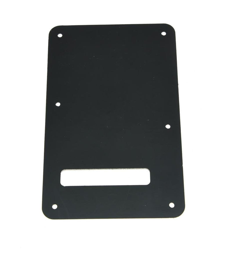 KAISH ST/Strat Style Standard Guitar Back Plate ST Tremolo Trem Cover for USA Strat/Stratocaster Black 3 Ply Black 3 Ply (BWB)