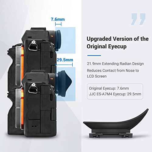 [Extension Oval Design+2 Pack Silicon Camera Eyepiece] for Sony A7R V A7 IV A7M4, A7S III and A1