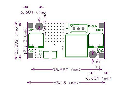 Yizhet LM2596 DC to DC Buck Converter, 3.0 - 40 V to 1.5 - 35 V Power Supply Step Down Module, Buck Converter Module, Down Converter, Adjustable Power Supply Buck Converter, Pack of 5