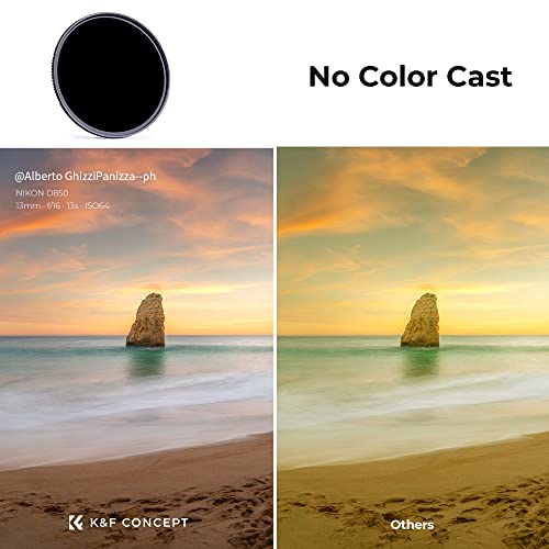 K&F CONCEPT 37mm ND1000 (10-Stop Fixed Neutral Density Filter) Lens Filter