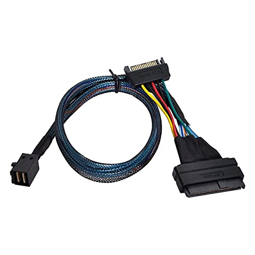 NFHK PCI-E 3.0 4.0 to SFF-8643 Card Adapter and U.2 U2 SFF-8639 NVME PCIe SSD Cable for Mainboard SSD SFF-8643 Card Adapter & SSD Cable