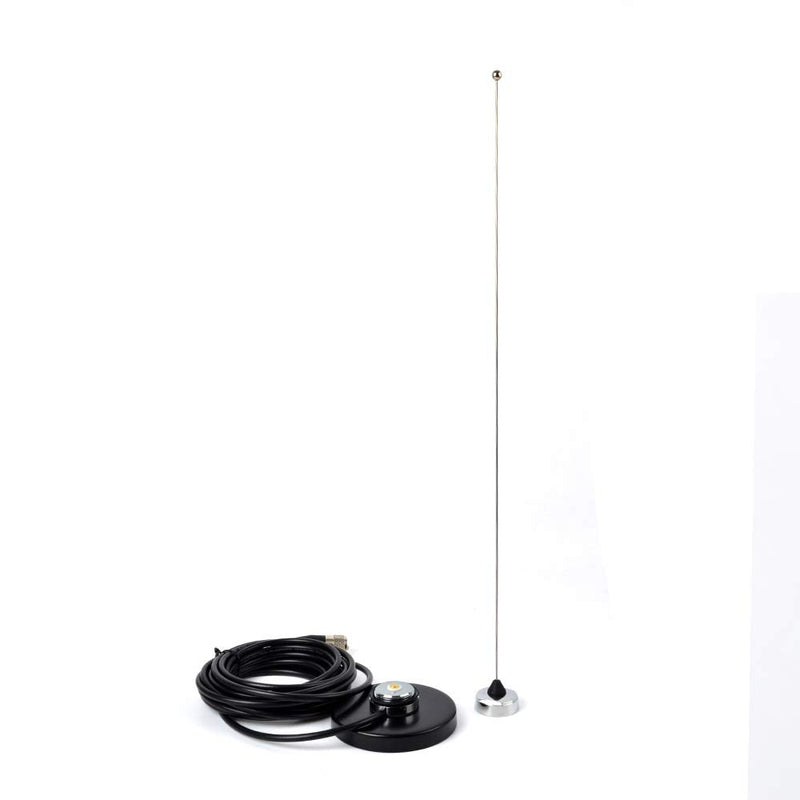 [AUSTRALIA] - HYS TC-MB90 NMO Mount Magnetic Base for Car Bus Taxi Mobile Radio Antenna W/5M(16.4ft) RG58 Coaxial Cable PL-259 Plug 