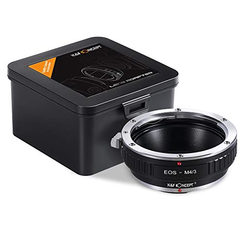 K&F Concept Lens Mount Adapter Compatible with Canon EOS (EF/EF-S) Mount Lens to M4/3 (Micro Four Thirds) MFT Olympus Pen and Panasonic Lumix Cameras EF&EF-S