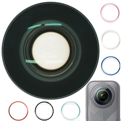 Koulele Replacement Camera Lens for Insta360 X5, Panoramic Camera, Black Glass Repair Part Accessories, 360 Degree Wide-Angle Lens with Anti-Reflective Multi-Layer Coating (Slivery(2-Pack)) Slivery(2-pack)