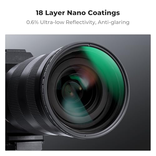 K&F CONCEPT 67mm Black Diffusion Mist 1/4 & Variable ND2-32 in-1 Filter