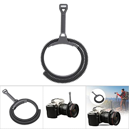 Zoom Follow Focus Handle Lever, Adjustable Gear Drive Belt Grey