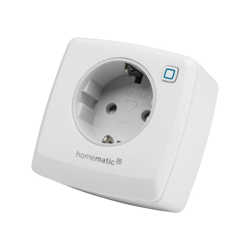 Homematic IP Smart Home Switch Socket, Digital Adapter Plug Controls Lights or Electrical Devices via the App, Alexa & Google Assistant, Energy Saving, 157338A0 Switch only
