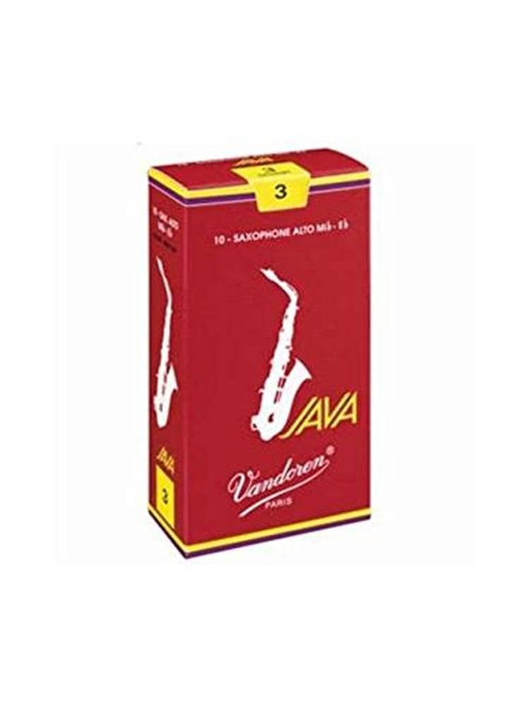 Vandoren SR2615R Alto Sax JAVA Red Reeds Strength 1.5; Box of 10