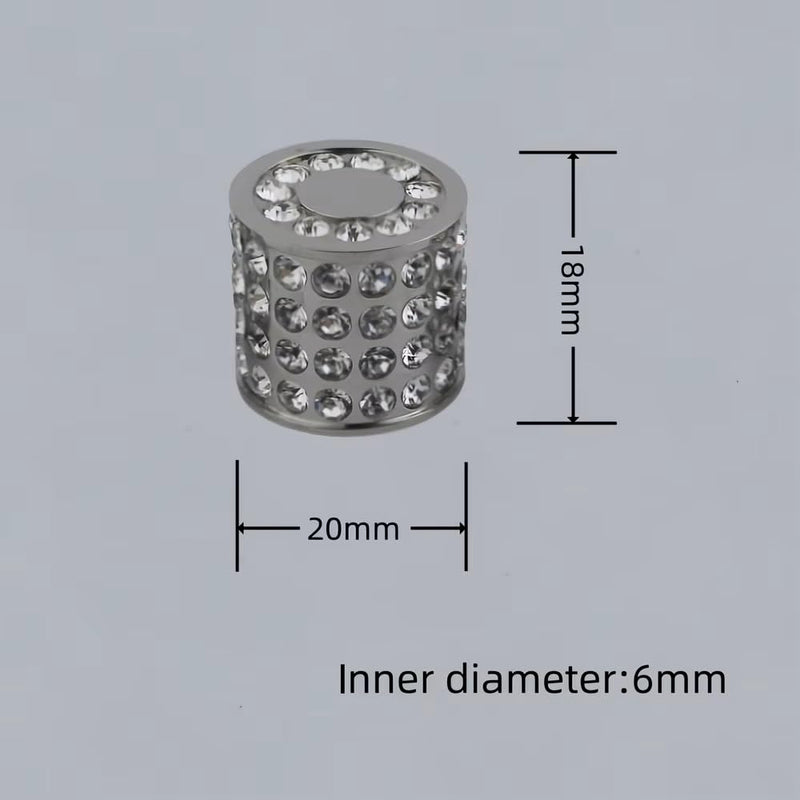 Guyker Diamond Style Guitar Bass Potentiometer Control Knobs with 6mm Dia. Shaft Pots - Stainless Steel Dome Speed Tone Volume Knob Replacement for Electric Guitar or Precision Bass - Black, CKB014