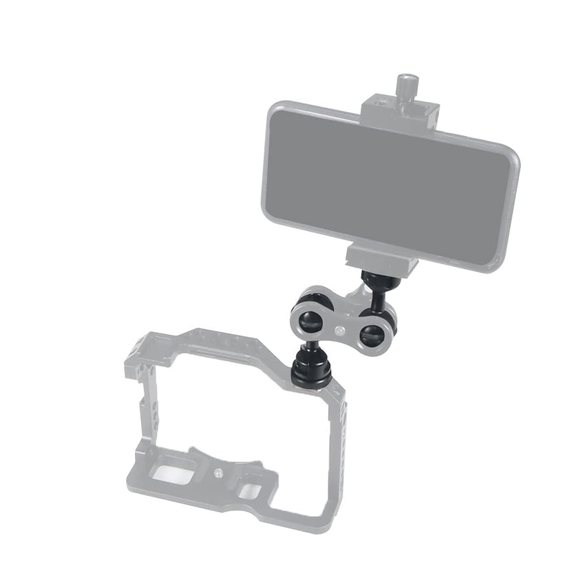 [AUSTRALIA] - FEICHAO 1 Inch Ball Mount Head Adjustable Adapter with Cold Shoe Base for Underwater Camera Case Video Flash (Kit A) Kit A 