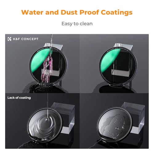 K&F CONCEPT 62mm Magnetic ND8 Lens Filter+Magnetic Basic Ring+Lens Cap