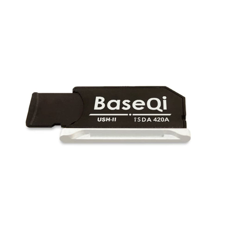 BASEQI UHS-II Aluminum microSD Adapter for 2021 M1 MacBook Pro 14 & 16” (Silver) Silver