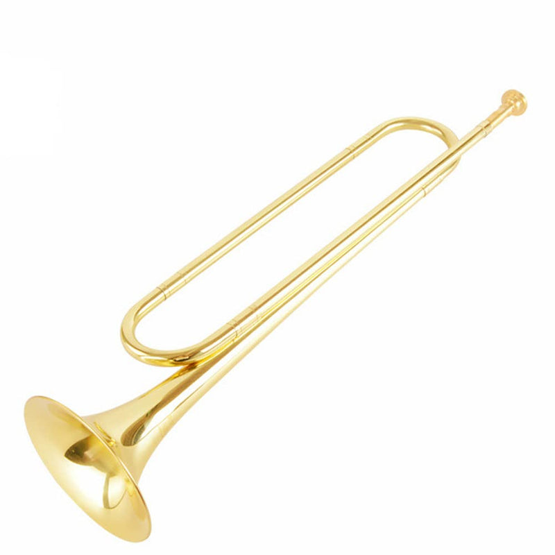 C Flat Gold Brass Material with Mouthpiece for School Band Cavalry Beginner Military Orchestra